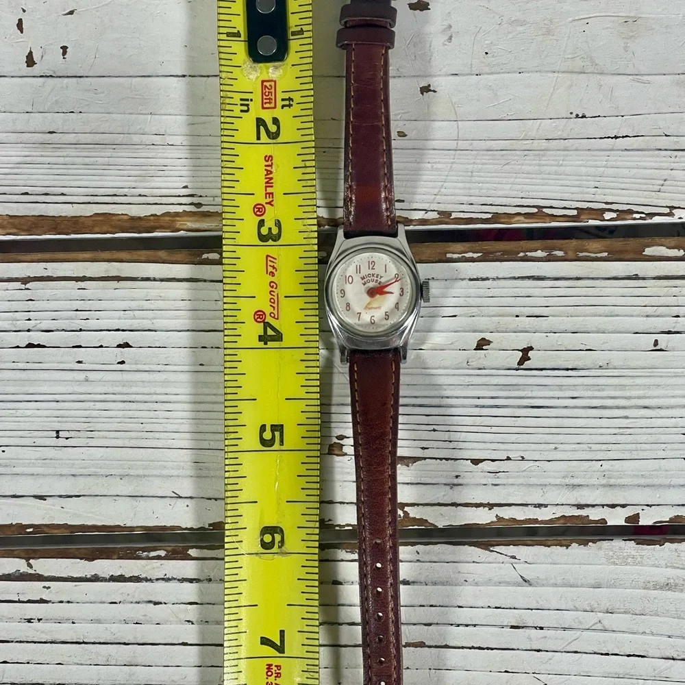 WORKING Vintage Ingersoll Mickey Mouse Watch USA Unisex Hand‎ Wind Disney